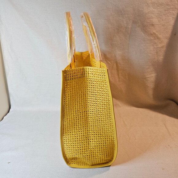 Lancôme Summer 2025 Yellow Mesh Tote Bag - New - Picture 4 of 4